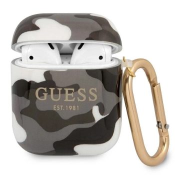   GUESS APPLE AirPods 1/2 GUA2UCAMG (Camo Collection) tok, fekete
