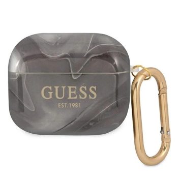   GUESS APPLE AirPods 3 GUA3UNMK (Marble Collection) tok, fekete