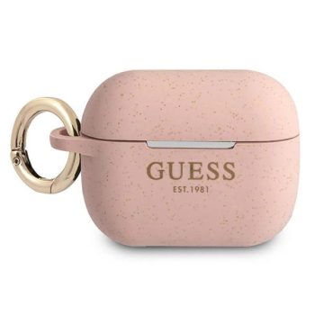   GUESS APPLE AirPods Pro GUAPSGGEP (Silicone Glitter) tok, rózsaszín