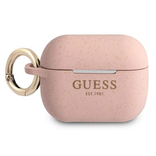 GUESS APPLE AirPods Pro GUAPSGGEP (Silicone Glitter) tok, rózsaszín