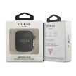 GUESS APPLE AirPods 1/2 GUA2SGGEK (Silicone Glitter) tok, fekete