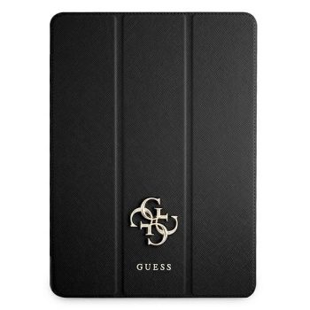   Guess GUIC12PUSASBK iPad Pro 12,9" 2021 Book Cover Saffiano Collection tok, fekete
