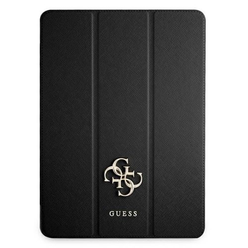 Guess GUIC12PUSASBK iPad Pro 12,9" 2021 Book Cover Saffiano Collection tok, fekete