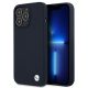 BMW BMHCP13XSILNA iPhone 13 Pro Max 6,7" hardcase Silicone Signature tok, sötétkék