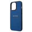 Guess GUHCP13XPSASBBL iPhone 13 Pro Max 6,7" Saffiano Strap tok, sötétkék