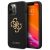 Guess GUHCP13XLS4GGBK iPhone 13 Pro Max 6,7" Silicone 4G Logo tok, fekete