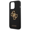Guess GUHCP13XLS4GGBK iPhone 13 Pro Max 6,7" Silicone 4G Logo tok, fekete