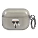 Karl Lagerfeld KLAPUKHGK AirPods Pro cover Glitter Karl's Head tok, fekete