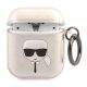 Karl Lagerfeld case Airpods 1/2 KLA2UKHGD Glitter Karl's Head tok, arany