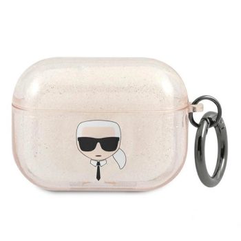   Karl Lagerfeld KLAPUKHGD AirPods Pro cover Glitter Karl's Head tok, arany