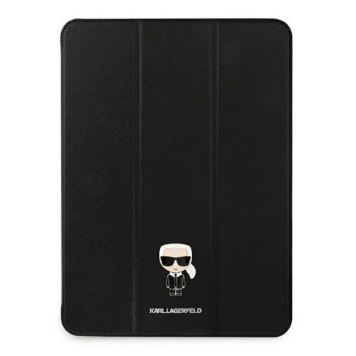 Karl Lagerfeld Saffiano Karl Iconic iPad Pro 2021 11" KLFC11OKMK, oldalra nyíló tok, fekete