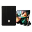Karl Lagerfeld KLFC12OKMK Saffiano Karl Iconic Karl Iconic iPad 12.9" Pro 2021 Book Cover tok, fekete