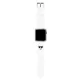 Karl Lagerfeld KLAWMSLCW Apple Watch 38/40/41mm fehér óraszíj Silicone Choupette Heads