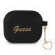 Guess GUA3LSCHSK AirPods 3 cover Silicone Charm Heart Collection tok, fekete