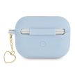 GUESS APPLE AirPods Pro GUAPLSCHSB (Silicone Charm Heart Collection) tok, kék