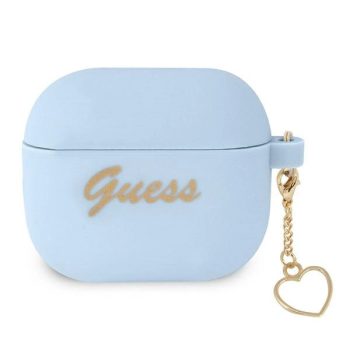   GUESS APPLE AirPods 3 GUA3LSCHSB (Silicone Charm Heart Collection) tok, kék