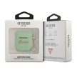 GUESS APPLE AirPods 1/2 GUA2LSCHSN (Silicone Charm Heart Collection) tok, zöld