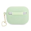 GUESS APPLE AirPods Pro GUAPLSCHSN (Silicone Charm Heart Collection) tok, zöld