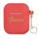 GUESS APPLE AirPods 1/2 GUA2LSCHSR (Silicone Charm Heart Collection) tok, piros