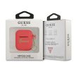 GUESS APPLE AirPods 1/2 GUA2LSCHSR (Silicone Charm Heart Collection) tok, piros