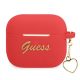 GUESS APPLE AirPods 3 GUA3LSCHSR (Silicone Charm Heart Collection) tok, piros