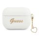 GUESS APPLE AirPods Pro GUAPLSCHSH (Silicone Charm Heart Collection) tok, fehér