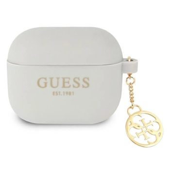   GUESS APPLE AirPods 3 GUA3LSC4EG (Silicone Charm 4G Collection) tok, szürke