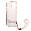 Guess GUHCP13LHTSGSP iPhone 13 Pro / 13 6,1" hardcase Translucent Stap tok, rózsaszín