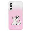 Karl Lagerfeld Choupette Eat Gradient Samsung Galaxy S22 Plus KLHCS22MCFNRCPI tok, rózsaszín