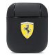 Ferrari FESA2LEBK AirPods 1/2 cover On Track Leather tok, fekete