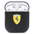 Ferrari FESA2LEBK AirPods 1/2 cover On Track Leather tok, fekete