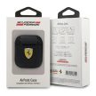 Ferrari FESA2LEBK AirPods 1/2 cover On Track Leather tok, fekete