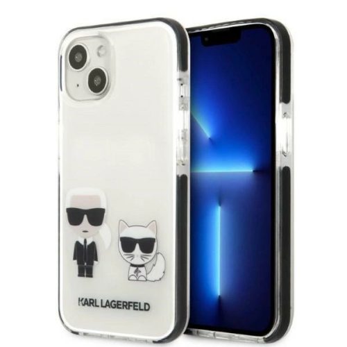Karl Lagerfeld iPhone 13 6,1" KLHCP13MTPEKCW hard case Iconic Karl & Choupette tok, fekete