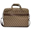 Guess Saffiano 4G Triangle Logo laptop táska, barna