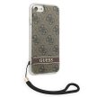 Guess case iPhone SE 2022 / SE 2020 / 7 / 8 GUOHCI8H4STW Print 4G Cord tok, barna