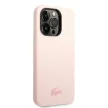 Lacoste LCHCP14XSI iPhone 14 Pro Max 6,7" Silicone tok, rózsaszín