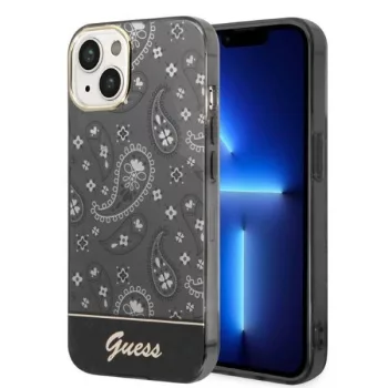   Guess GUHCP14SHGBNHK iPhone 14 6.1" Bandana Paisley tok, fekete