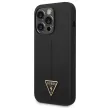 Guess GUHCP14XSLTGK iPhone 14 Pro Max 6,7" Silicone Triangle tok, fekete