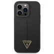 Guess GUHCP14XSLTGK iPhone 14 Pro Max 6,7" Silicone Triangle tok, fekete