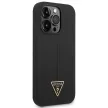 Guess GUHCP14XSLTGK iPhone 14 Pro Max 6,7" Silicone Triangle tok, fekete