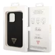 Guess GUHCP14XSLTGK iPhone 14 Pro Max 6,7" Silicone Triangle tok, fekete