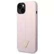 Guess GUHCP14SSLTGU iPhone 14 6.1" Silicone Triangle tok, lila