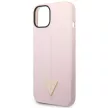 Guess GUHCP14SSLTGU iPhone 14 6.1" Silicone Triangle tok, lila