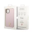 Guess GUHCP14SSLTGU iPhone 14 6.1" Silicone Triangle tok, lila