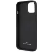 BMW BMHCP14S22RVSK iPhone 14 6.1" tok, fekete hardcase Leather Stamp tok, kék Lines
