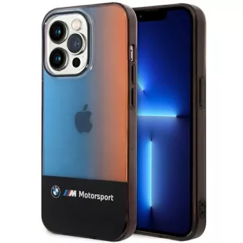   BMW BMHCP14X22HMGK iPhone 14 Pro Max 6,7" tok, fekete Half Tricolor