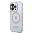 Guess GUHMP14XHTCMU iPhone 14 Pro Max 6,7" Outline Translucent MagSafe tok, arany