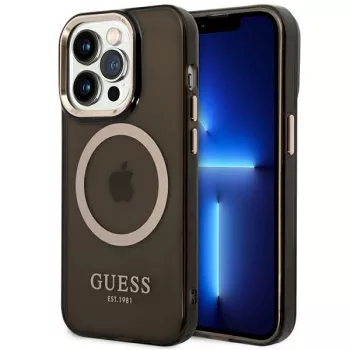   Guess GUHMP14LHTCMK iPhone 14 Pro 6.1" Outline Translucent MagSafe tok, arany