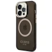 Guess GUHMP14LHTCMK iPhone 14 Pro 6.1" Outline Translucent MagSafe tok, arany