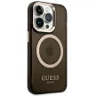 Guess GUHMP14LHTCMK iPhone 14 Pro 6.1" Outline Translucent MagSafe tok, arany
